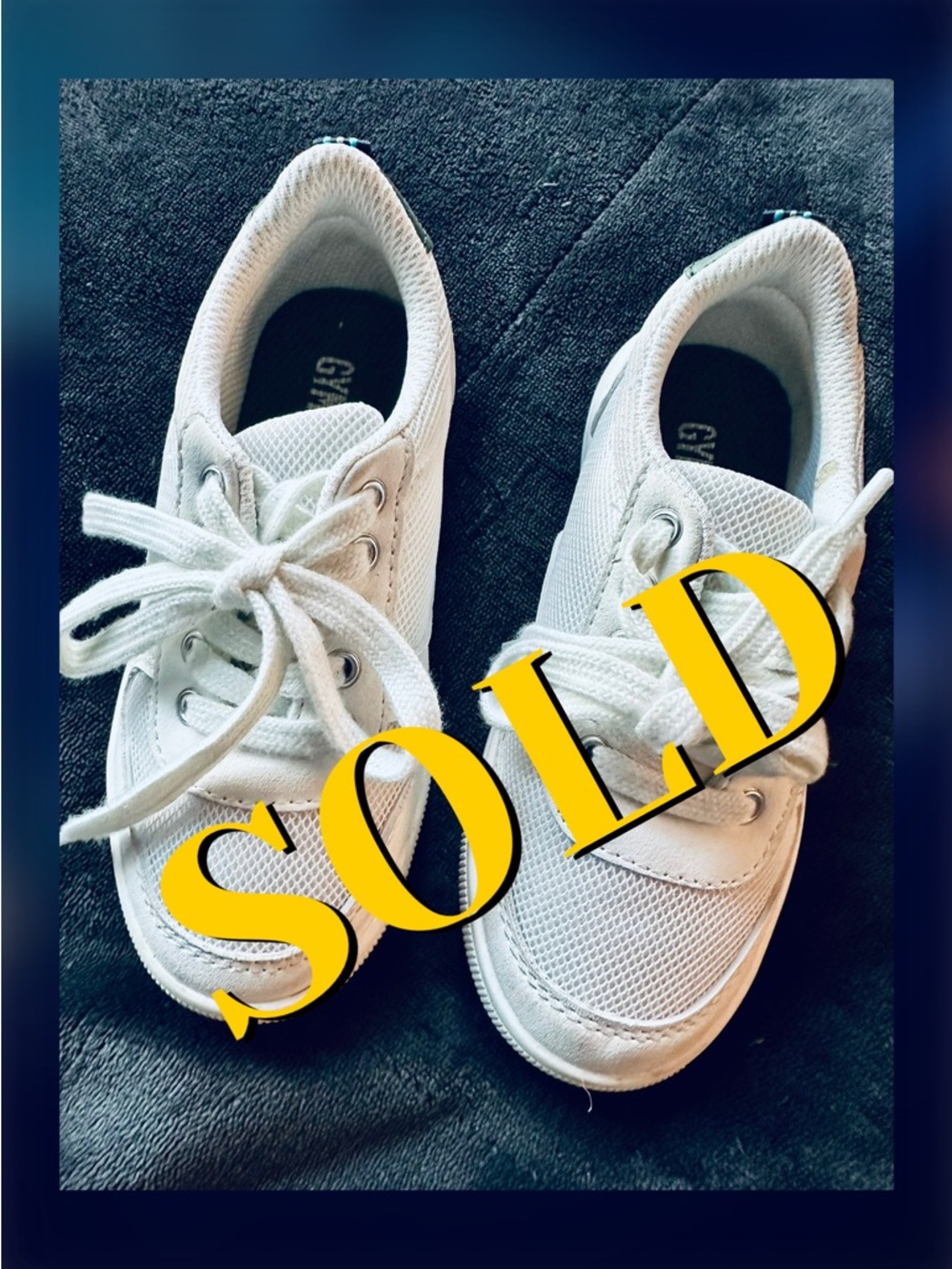Gymboree White and Green Kids Sneakers